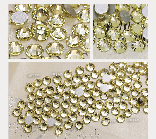 Nagelkristalle, Champagner, Größe 03