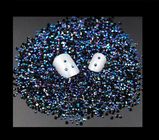 Nagelkristalle, Siam Black, Größe 03