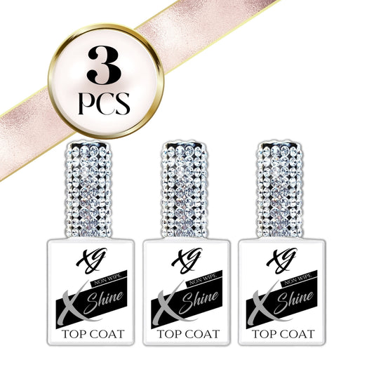 X Shine No Wipe Top Coat, 3 Stück