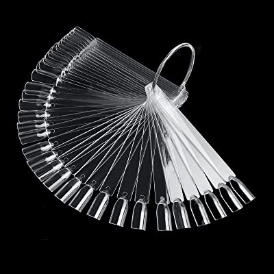 Transparentes Nailart-Display, 50 Stück
