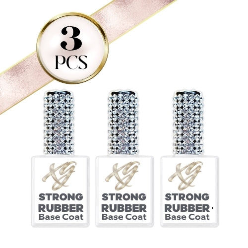 Starker Gummi-Basislack, 3 Stück
