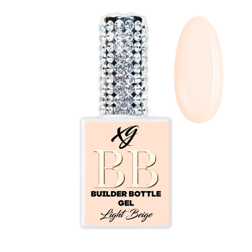BB gēls, šķidrs būvējošais gēls pudelītē ar otiņu, Light Beige, 15ml